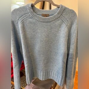 Lilla P Women's Light Blue Crew Neck Sweater